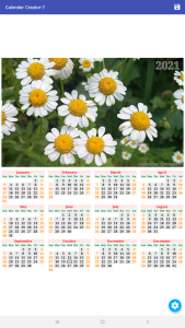 اسکرین شات 3 برنامه Calendar Creator-7