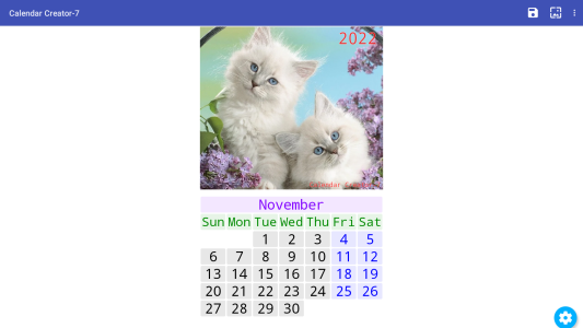 اسکرین شات 7 برنامه Calendar Creator-7