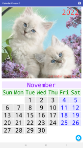 اسکرین شات 4 برنامه Calendar Creator-7