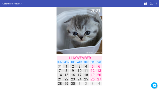 اسکرین شات 8 برنامه Calendar Creator-7