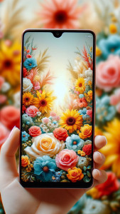 اسکرین شات 2 برنامه Flower Wallpaper-7