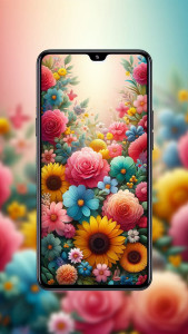 اسکرین شات 3 برنامه Flower Wallpaper-7