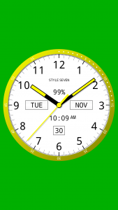 اسکرین شات برنامه Color Analog Clock-7 5