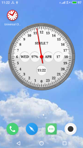 اسکرین شات 3 برنامه One Hand Analog Clock-7