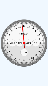 اسکرین شات 1 برنامه One Hand Analog Clock-7