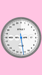 اسکرین شات 4 برنامه One Hand Analog Clock-7