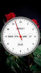 اسکرین شات 2 برنامه One Hand Analog Clock-7