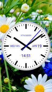 اسکرین شات برنامه White Analog Clock-7 2