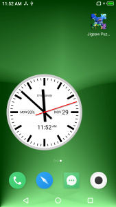 اسکرین شات برنامه White Analog Clock-7 6