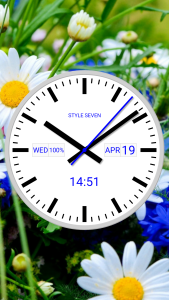 اسکرین شات 2 برنامه White Analog Clock-7