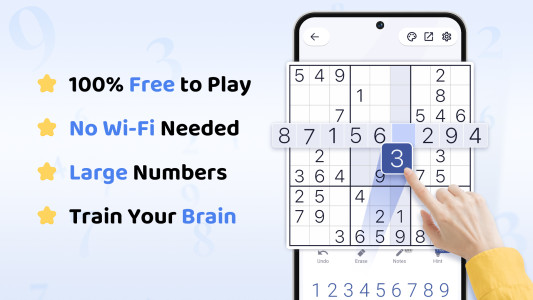 اسکرین شات 1 بازی سودوکو - پازل سودوکو کلاسیک