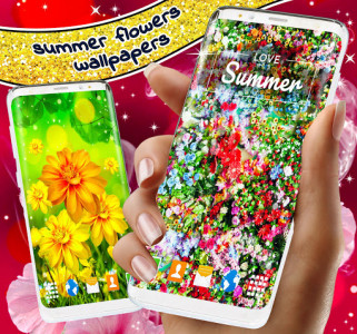 اسکرین شات برنامه Summer Flowers Live Wallpapers 4