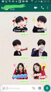 اسکرین شات برنامه KPOP WAStickerApps : Korean Stickers for Whatsapp 7