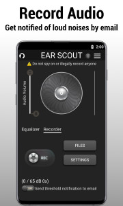 اسکرین شات 3 برنامه Ear Scout: Sound Amplifier
