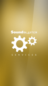 اسکرین شات برنامه Sound Blaster Services 1