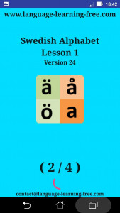 اسکرین شات 8 برنامه Swedish alphabet for students