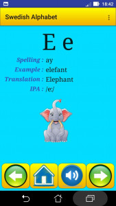 اسکرین شات 5 برنامه Swedish alphabet for students