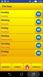 اسکرین شات 4 برنامه Learning Swedish language (les