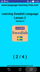 اسکرین شات برنامه Learning Swedish language (lesson 2) 8
