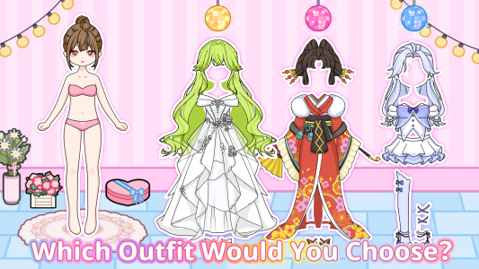 اسکرین شات 3 بازی Sweet Paper Doll: DIY Dress up