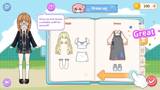 اسکرین شات بازی Sweet Paper Doll DIY: Dress Up 3