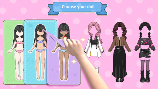 اسکرین شات بازی Sweet Paper Doll DIY: Dress Up 2