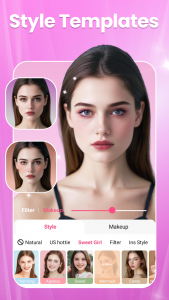 اسکرین شات 1 برنامه Beauty Camera & Makeup Stylist
