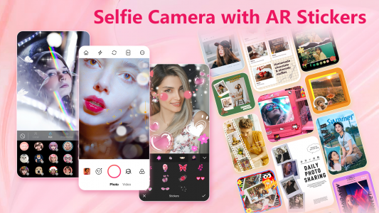 اسکرین شات برنامه Selfie Camera with AR Stickers 1