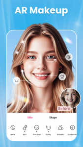 اسکرین شات 2 برنامه Beauty Camera & Makeup Stylist