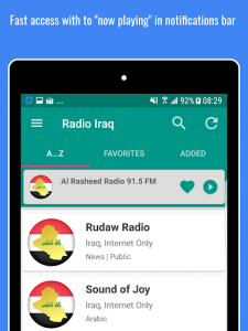 اسکرین شات برنامه Radio Iraq 📻🇮🇶 Iraqi Music & News Radio 8