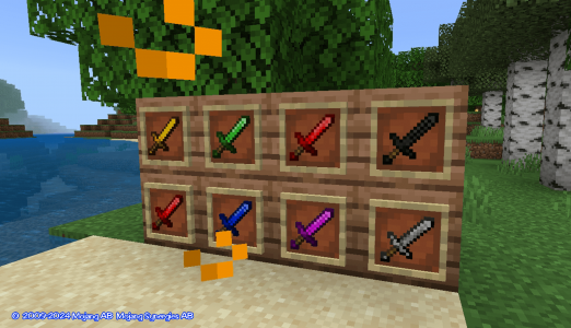 اسکرین شات برنامه Swords for minecraft pe 2