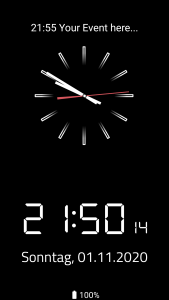 اسکرین شات برنامه Clock Screensaver 1