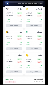 اسکرین شات 1 برنامه ‏‏طلامارکت کپ