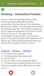 اسکرین شات برنامه Learn to Speak English 4