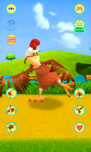 اسکرین شات 2 برنامه Talking Chicken