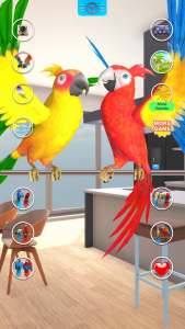 اسکرین شات برنامه Talking Parrot Couple 1