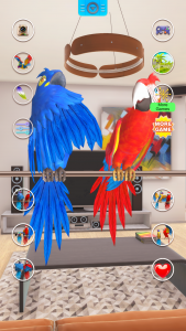 اسکرین شات برنامه Talking Parrot Couple 2