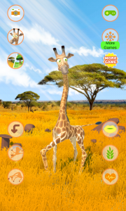 اسکرین شات برنامه Talking Giraffe 3