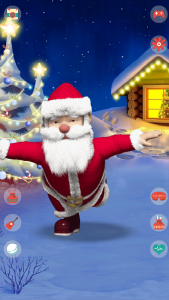 اسکرین شات برنامه Talking Santa Claus 2