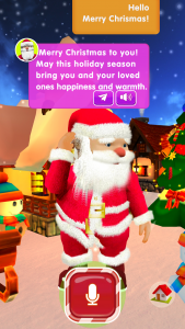 اسکرین شات 3 برنامه Talking Santa Claus