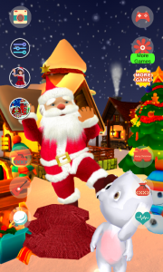 اسکرین شات برنامه Talking Santa Claus 5