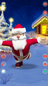 اسکرین شات 2 برنامه Talking Santa Claus
