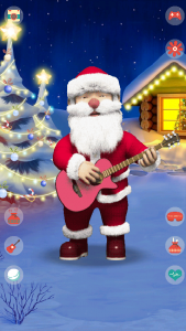 اسکرین شات برنامه Talking Santa Claus 1