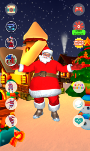 اسکرین شات برنامه Talking Santa Claus 4