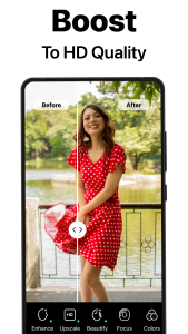 اسکرین شات 2 برنامه PhotoBoost - AI Photo Enhancer