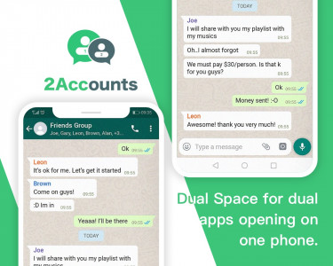 اسکرین شات برنامه Multi Accounts for 2 whatsapp 3