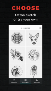 اسکرین شات برنامه INKHUNTER - try tattoo designs 1