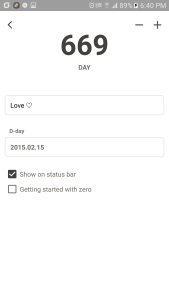 اسکرین شات 5 برنامه D-day Counter widget