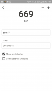 اسکرین شات 5 برنامه D-day Counter widget