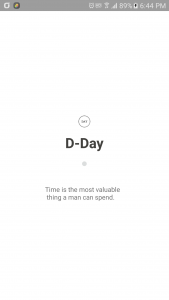اسکرین شات 1 برنامه D-day Counter widget